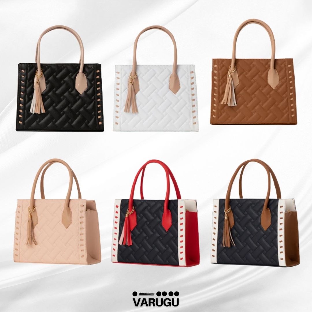 Bolsa amplia con diseño a los costados - Varios colores