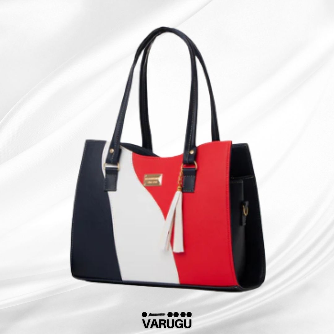 Bolsa grande diseño transversal - Variedad de colores