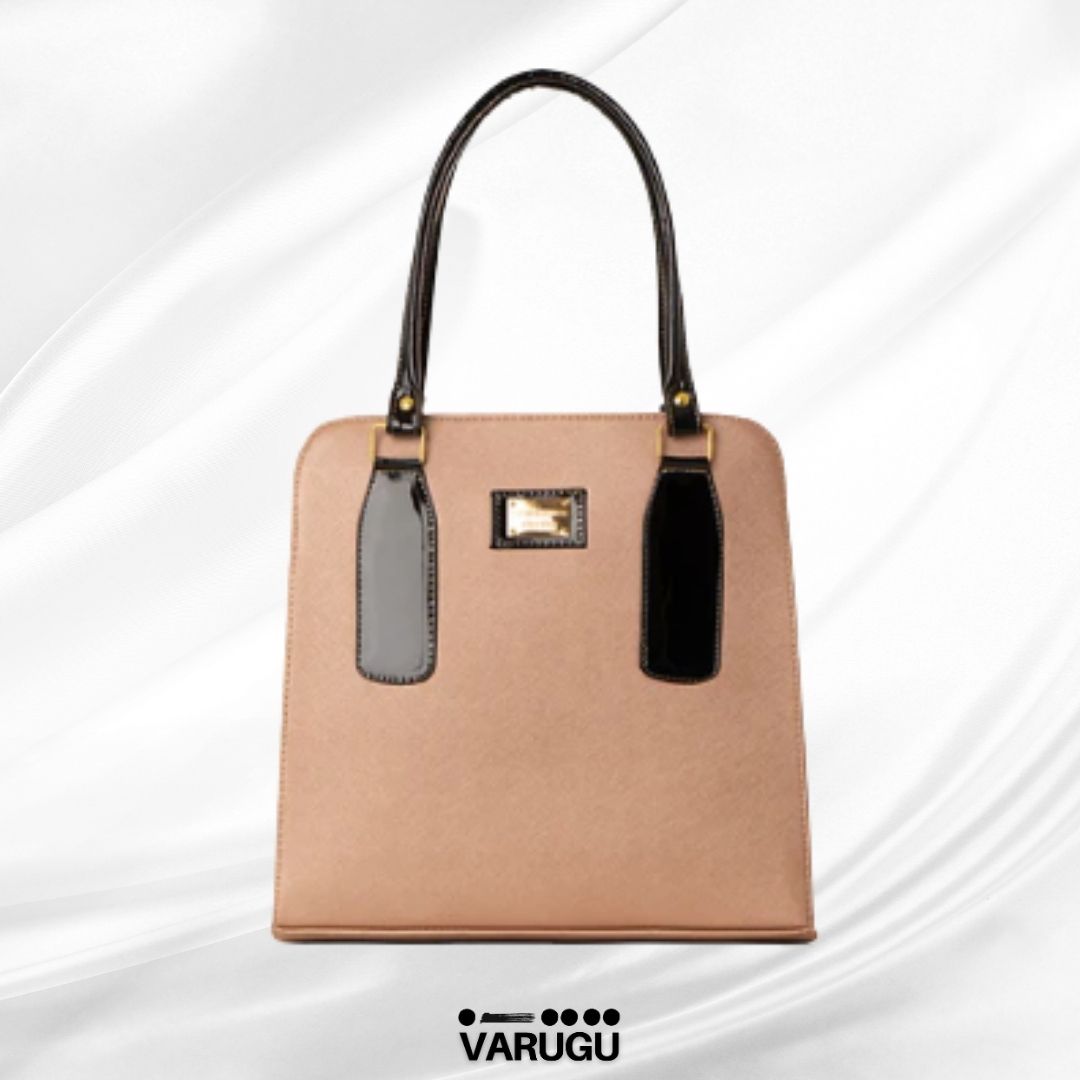 Bolsa color uniforme asa negra - Variedad de colores