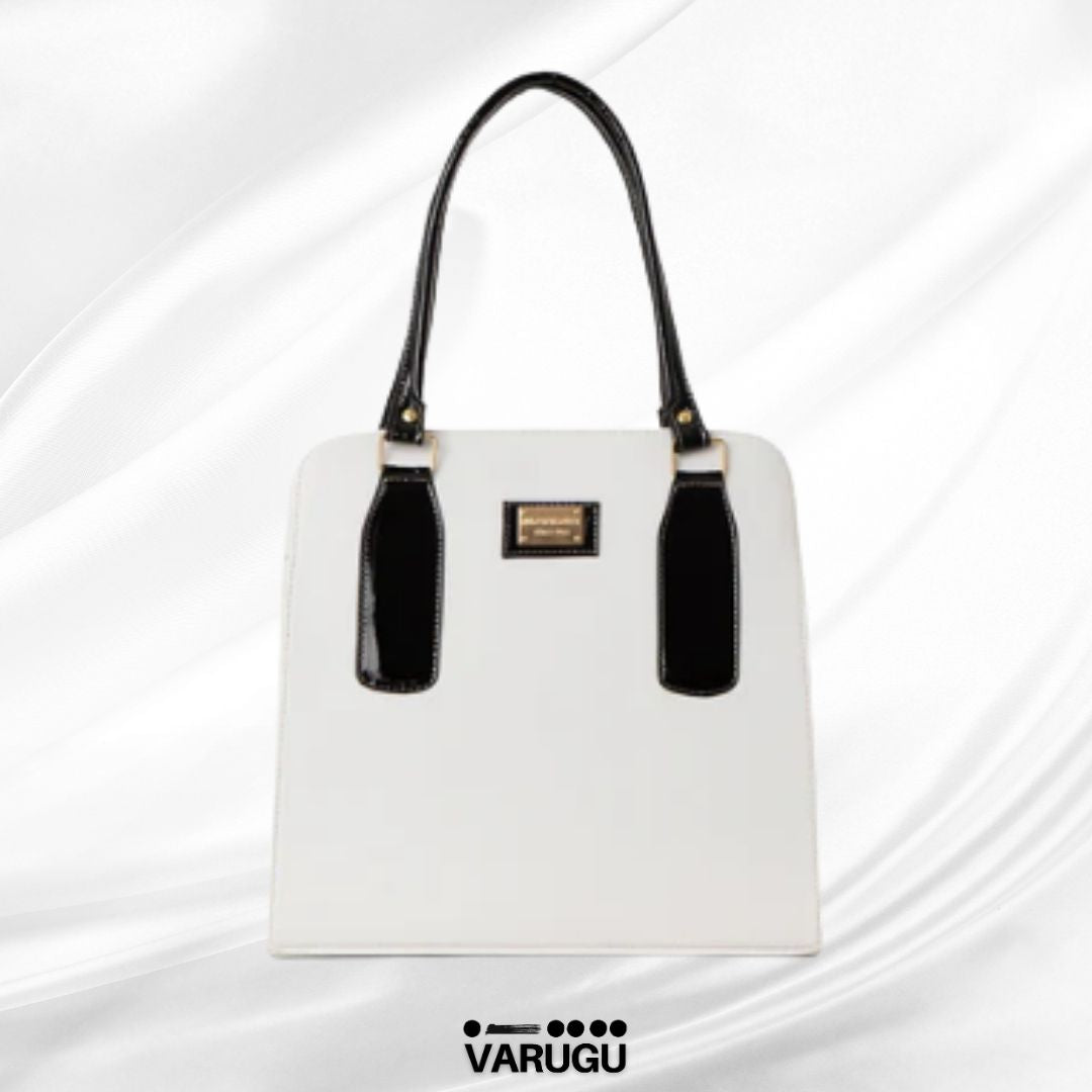 Bolsa color uniforme asa negra - Variedad de colores