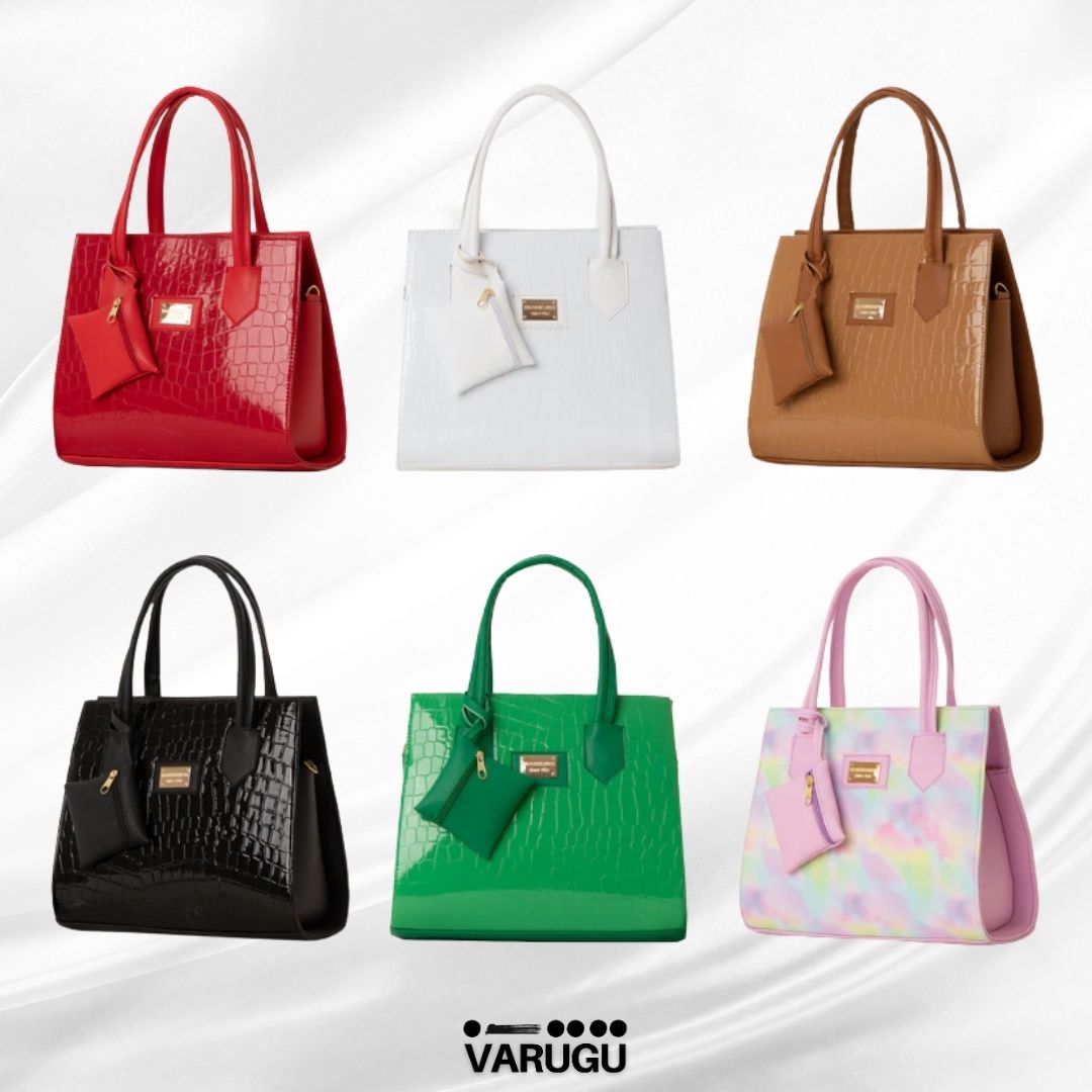 Bolsa amplia charol - Varios colores