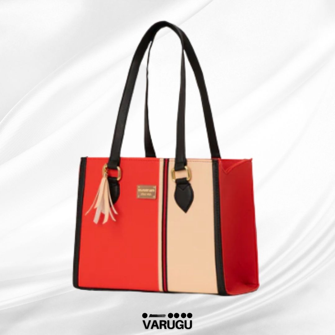Bolsa amplia con líneas verticales - Varios colores
