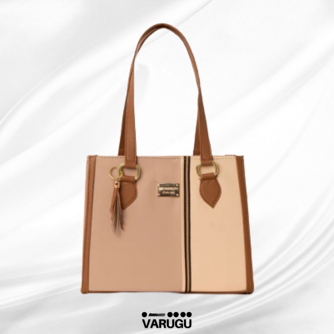 Bolsa amplia con líneas verticales - Varios colores