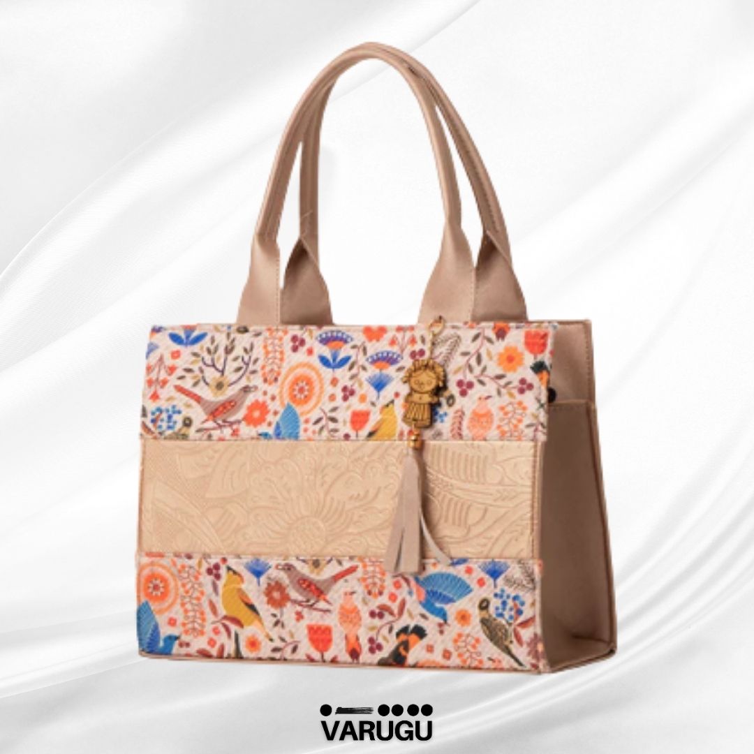 Bolsa amplia con diseño imitación piel - Varios colores