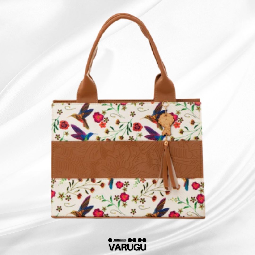 Bolsa amplia con diseño imitación piel - Varios colores