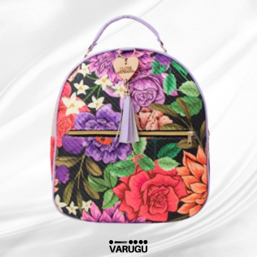 Mochila pequeña con cierre y diseños - Variedad de colores