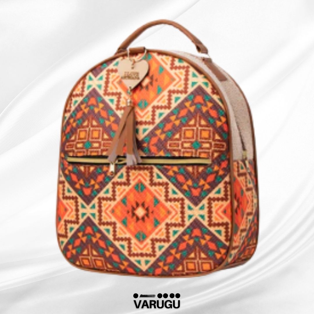 Mochila pequeña con cierre y diseños - Variedad de colores