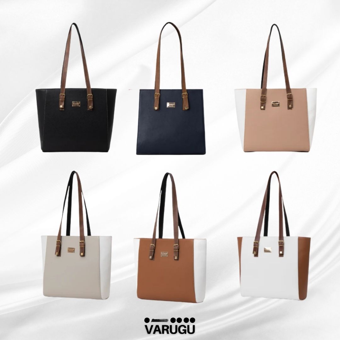 Bolsa amplia con costados blancos - Varios colores