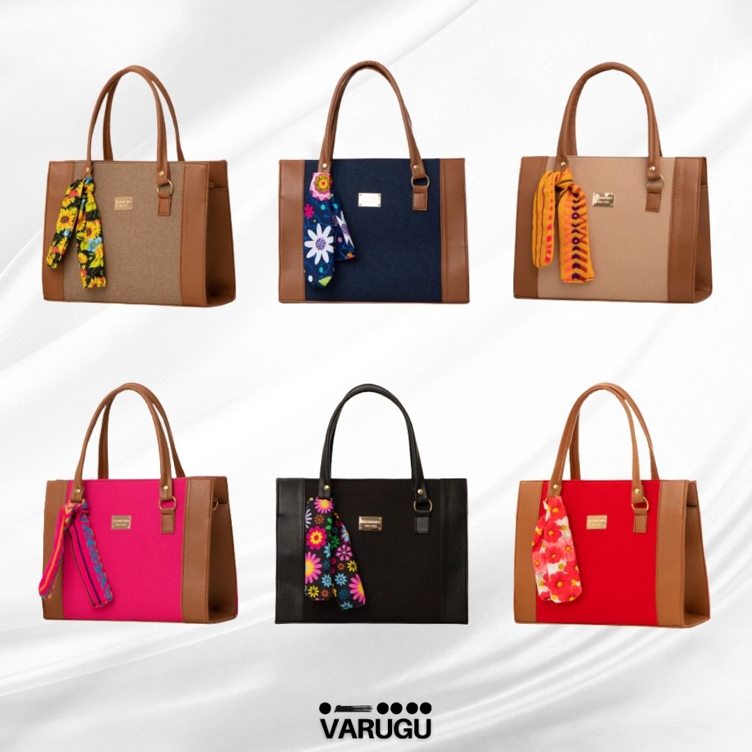 Bolsa grande con pañuelo - Variedad de colores