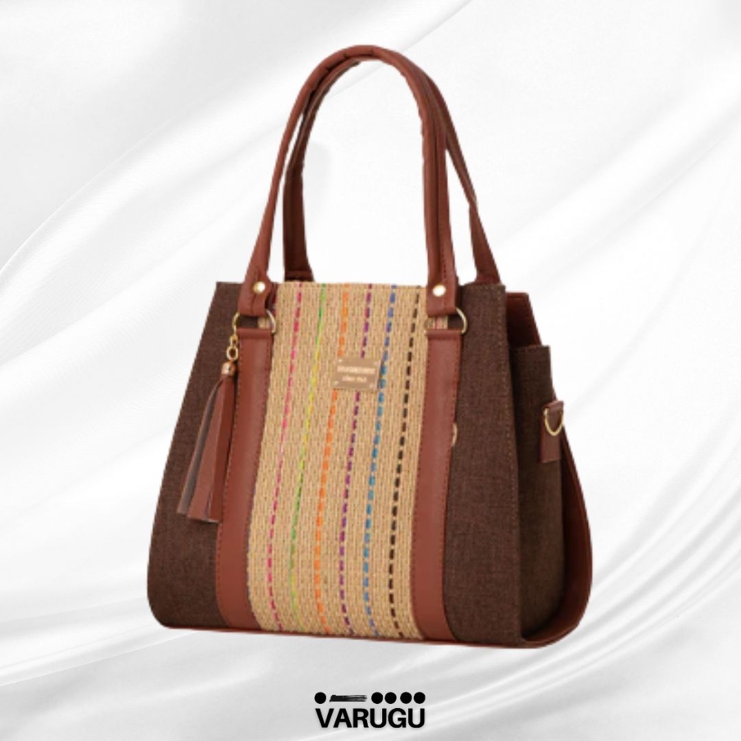 Bolsa estilo tejido fresca - Diseños variados multicolor