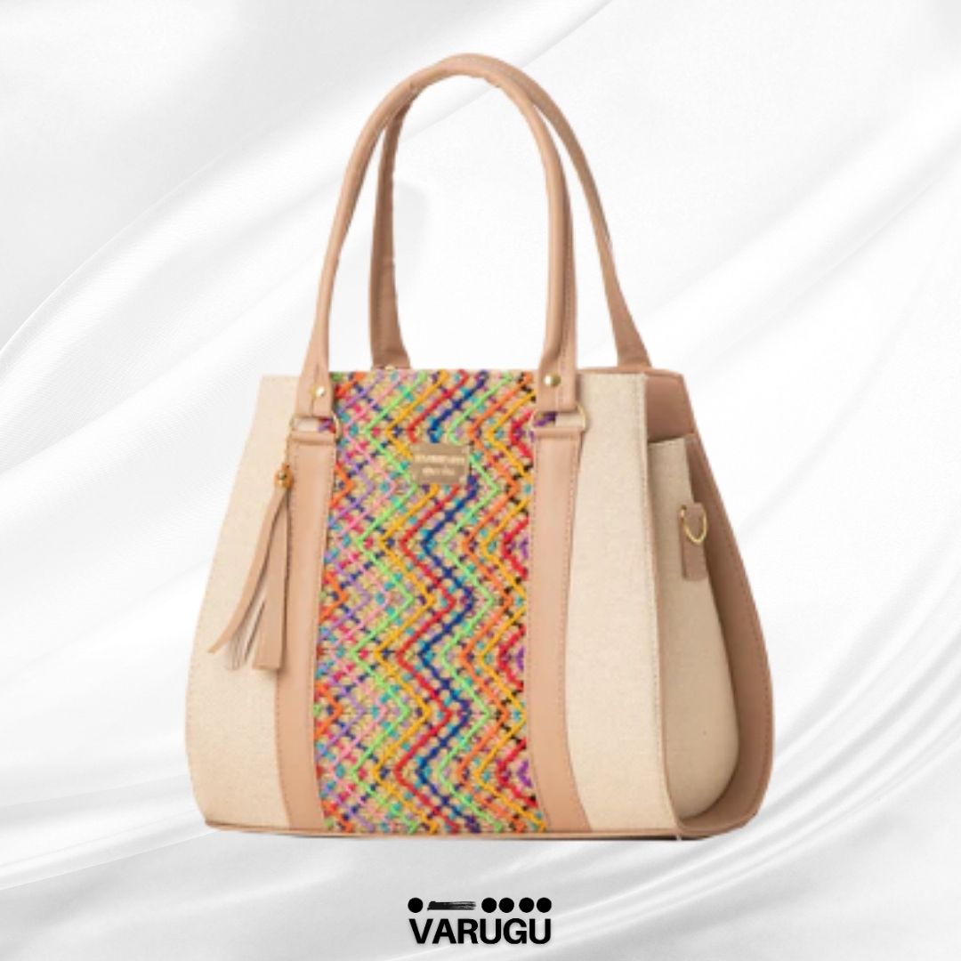Bolsa estilo tejido fresca - Diseños variados multicolor