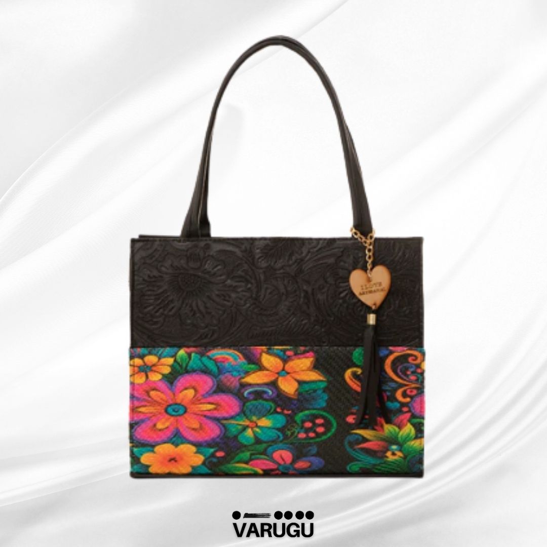 Bolsas de colores con flores - Varios diseños