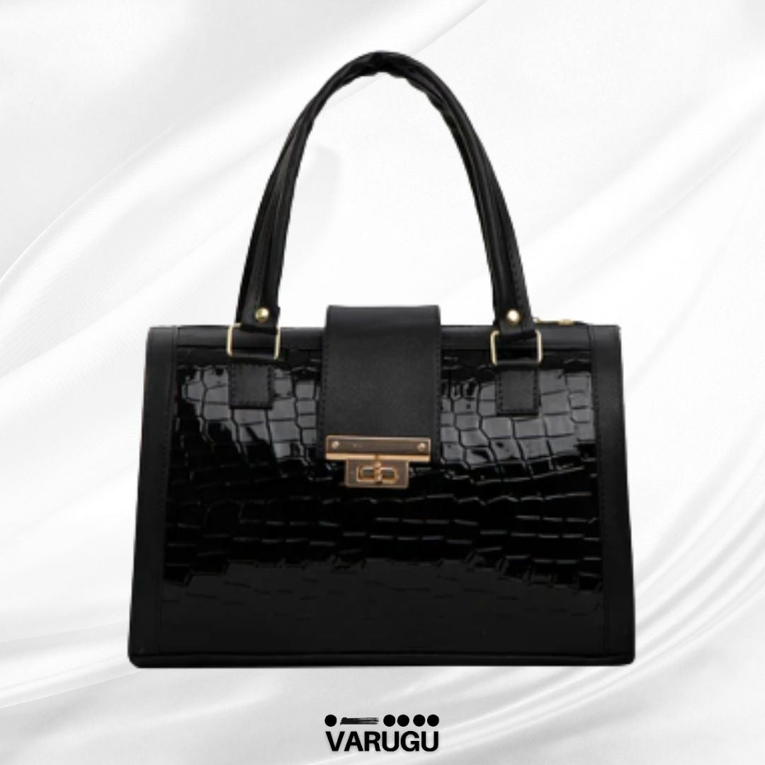 Bolsa negra amplia casual - Diseño básico