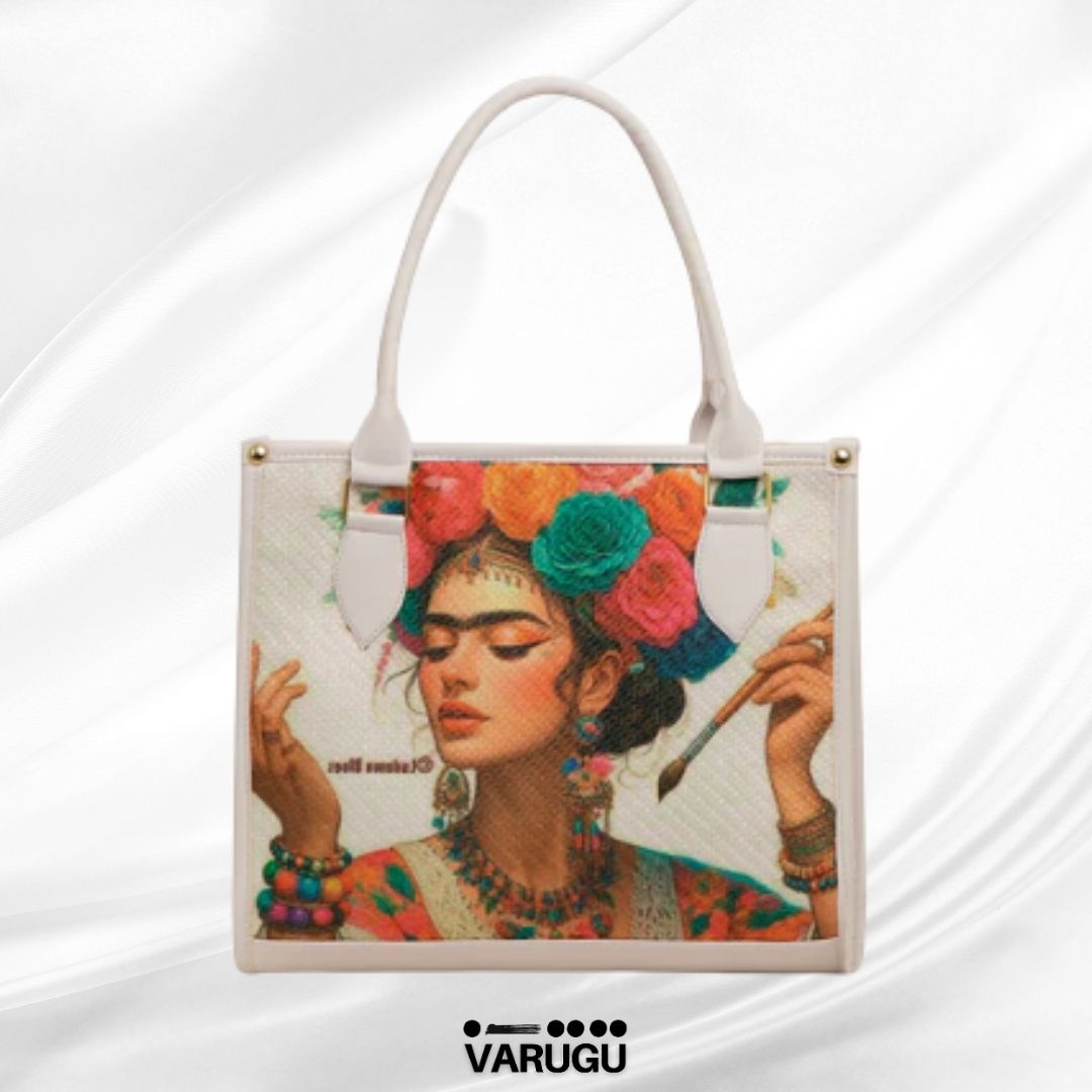 Bolsas con diseño de Frida Kaloh - Colores vibrantes