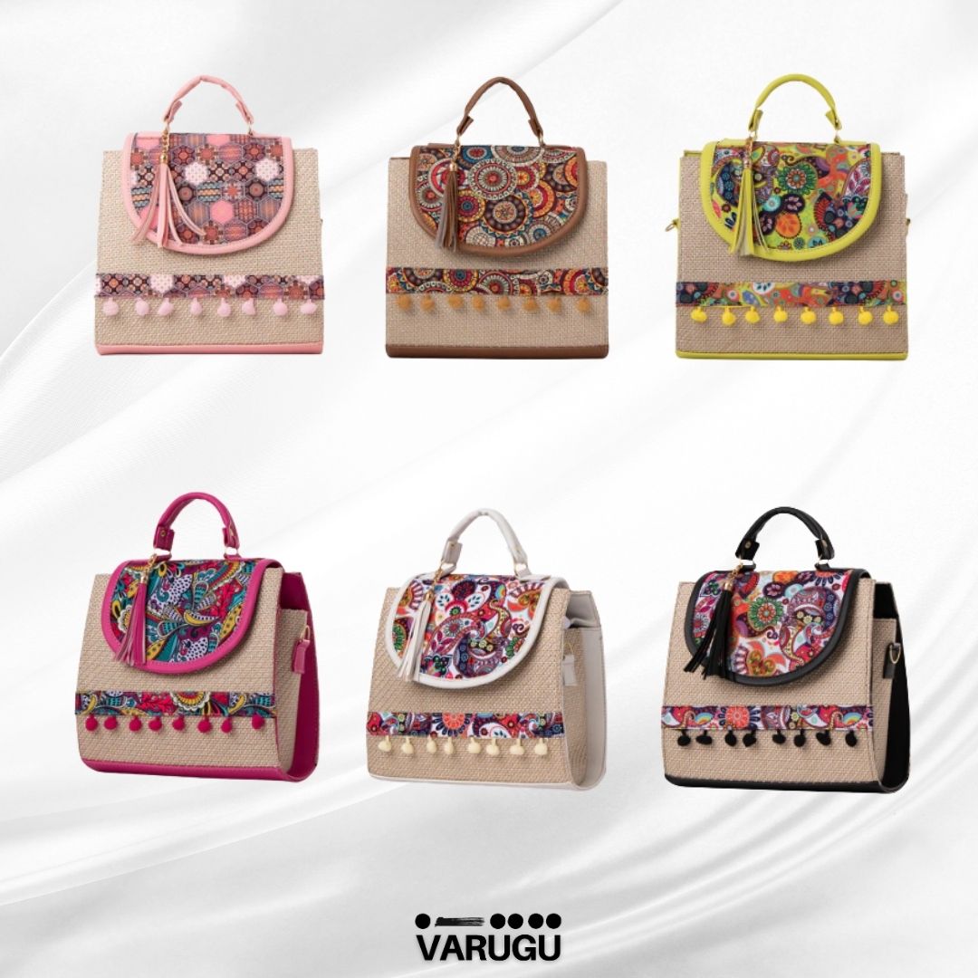 Bolsa amplia con diseños variados - Varios colores