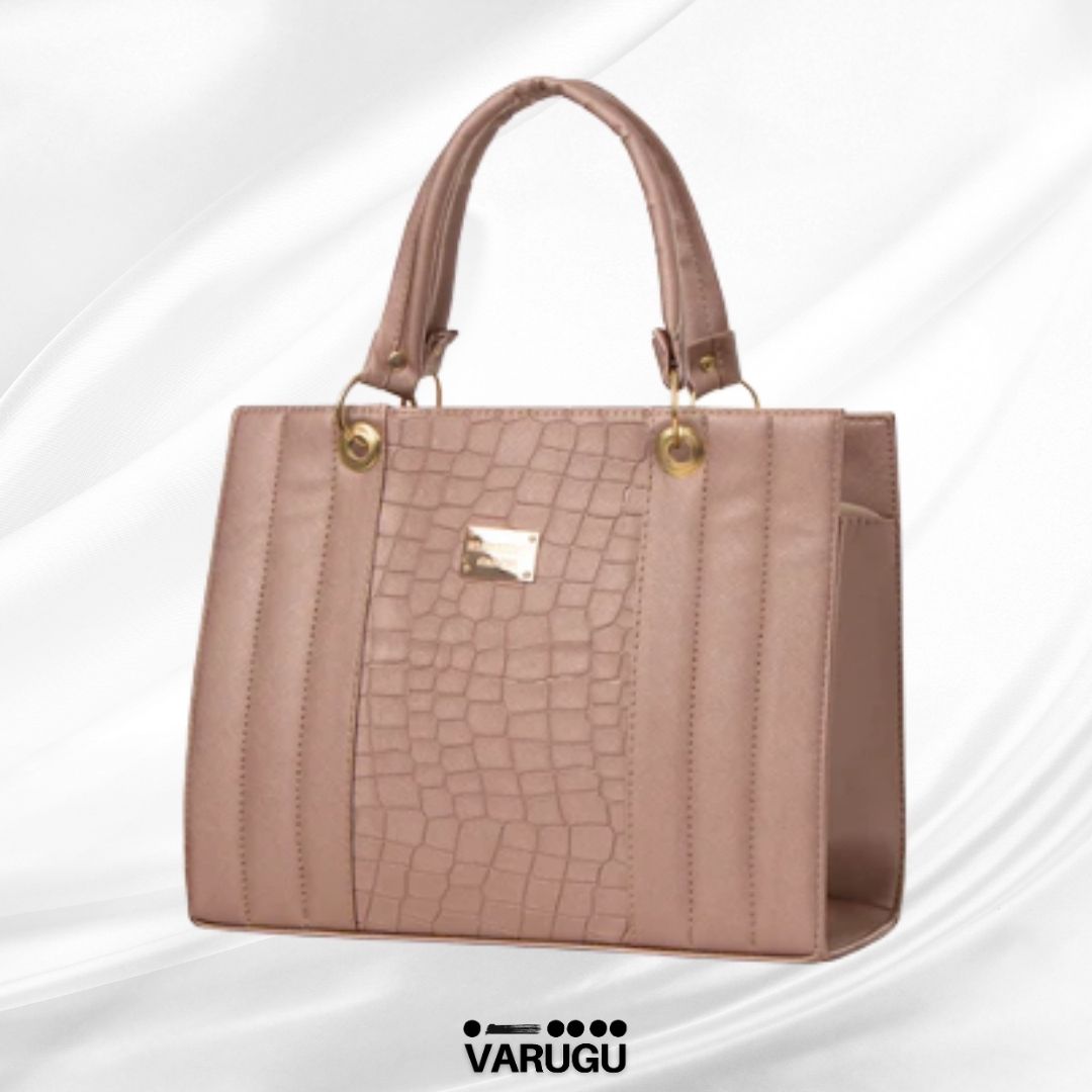 Bolsa amplia con diseño imitación piel - Varios colores