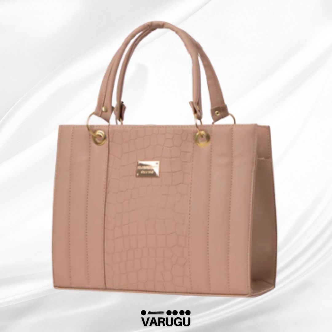 Bolsa amplia con diseño imitación piel - Varios colores