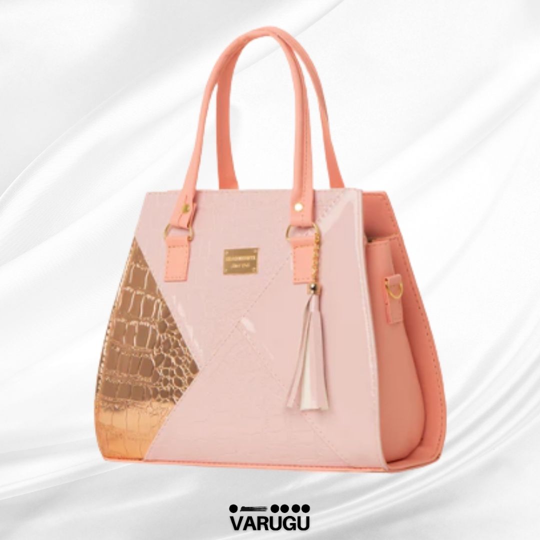 Bolsa hermosa moderna figura geometrica - Con un toque de dorado