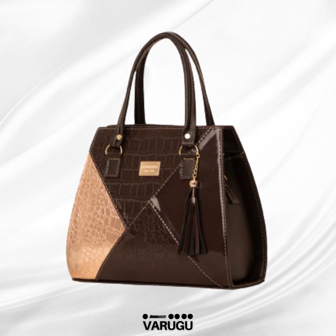 Bolsa hermosa moderna figura geometrica - Con un toque de dorado