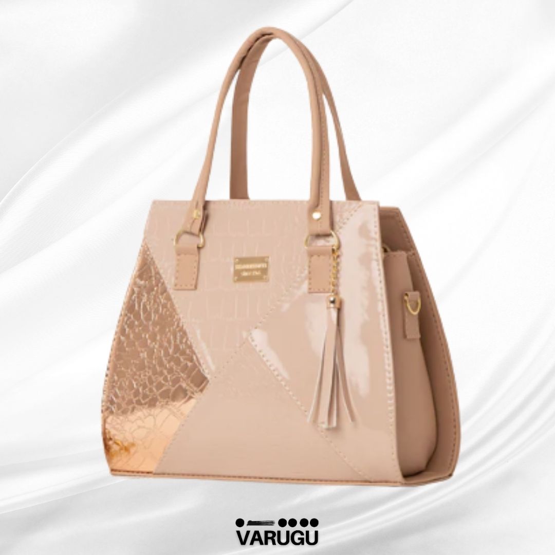Bolsa hermosa moderna figura geometrica - Con un toque de dorado
