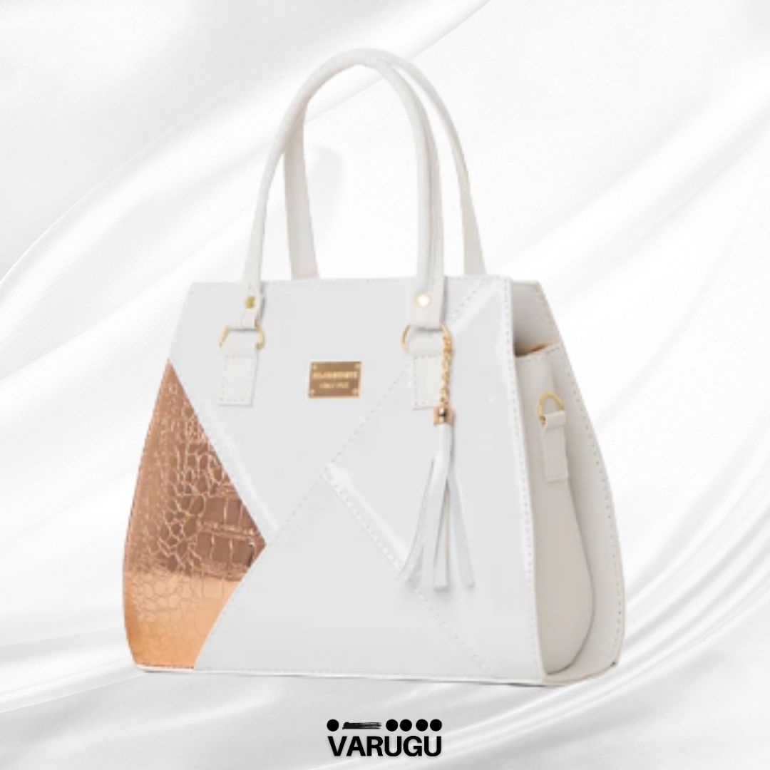 Bolsa hermosa moderna figura geometrica - Con un toque de dorado