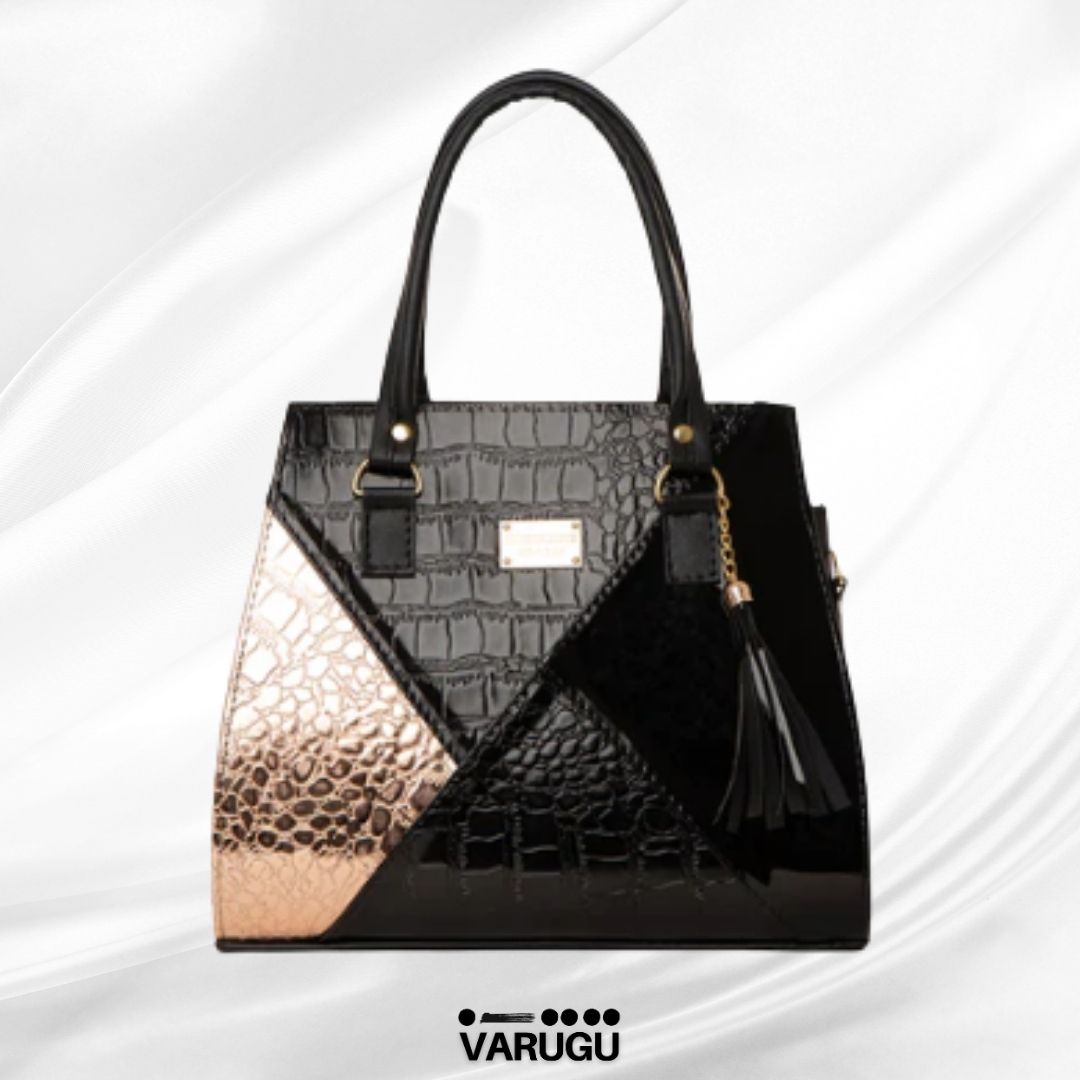 Bolsa hermosa moderna figura geometrica - Con un toque de dorado
