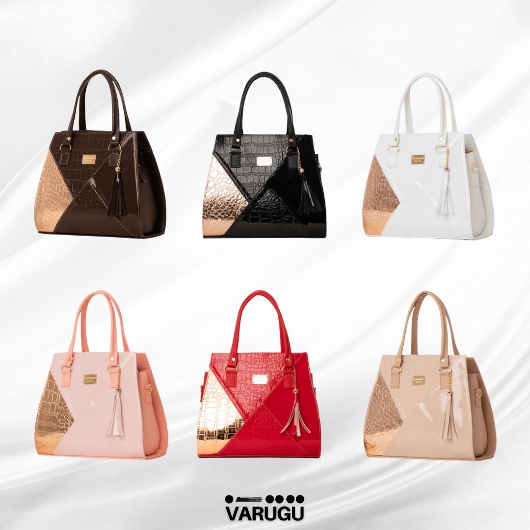 Bolsa hermosa moderna figura geometrica - Con un toque de dorado
