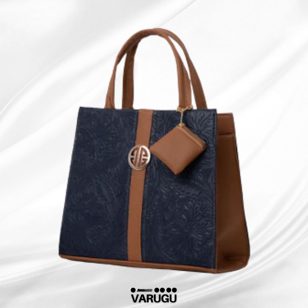 Bolsa amplia con monedero detalle en café - Varios colores