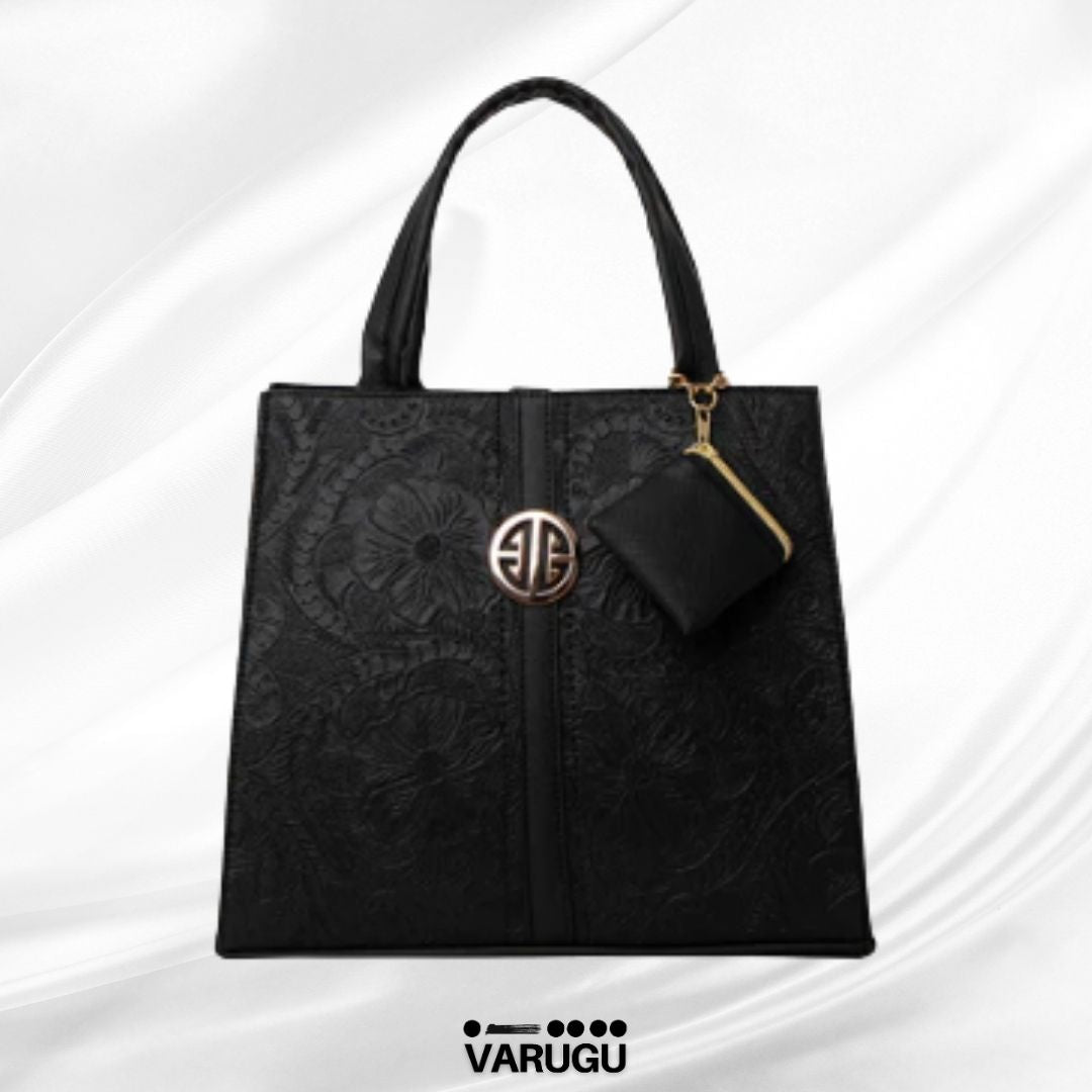 Bolsa amplia con monedero detalle en café - Varios colores