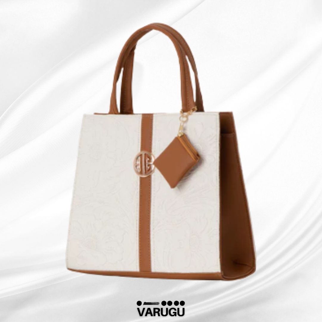 Bolsa amplia con monedero detalle en café - Varios colores