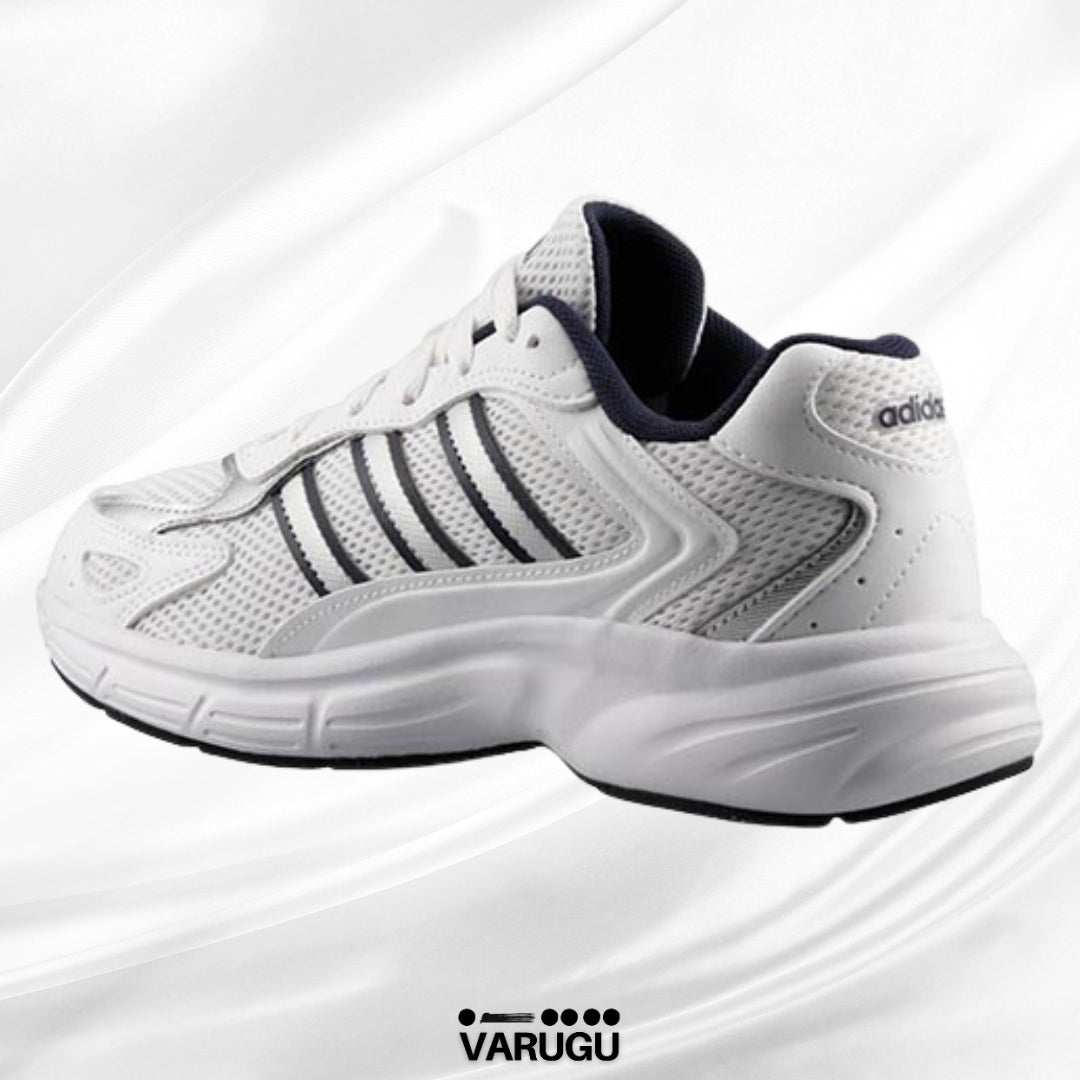 Tenis Adidas mujer blanco con plata