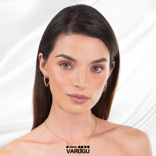 Aretes arracadas de corazón con Diamonice