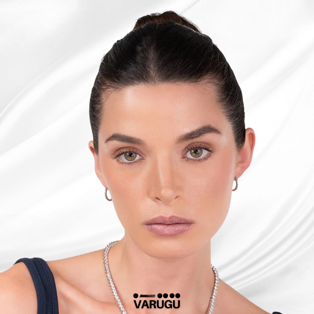 Aretes plata argolla con piedras Diamonice