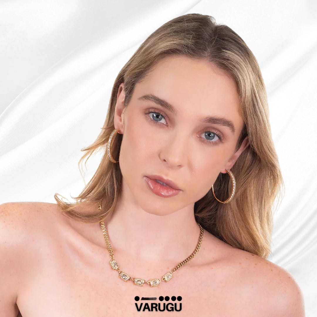 Aretes arracada con piedras Diamonice