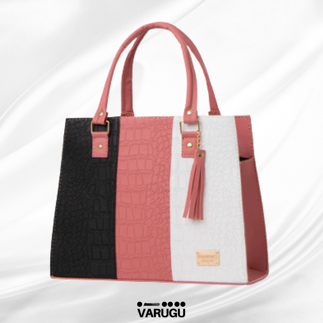 Bolsa grande con líneas multicolor - Varios colores
