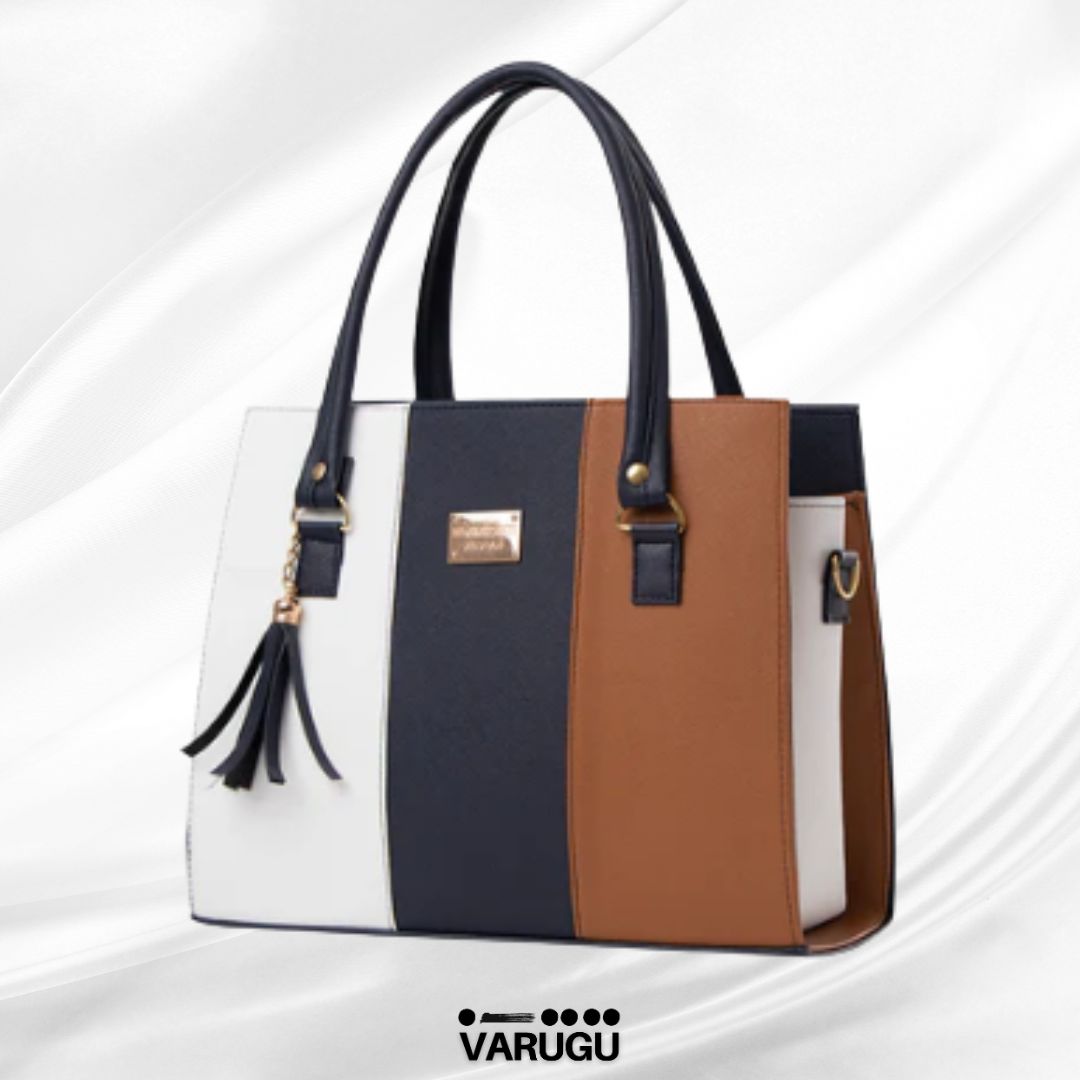 Bolsa grande con rayas - Varios colores