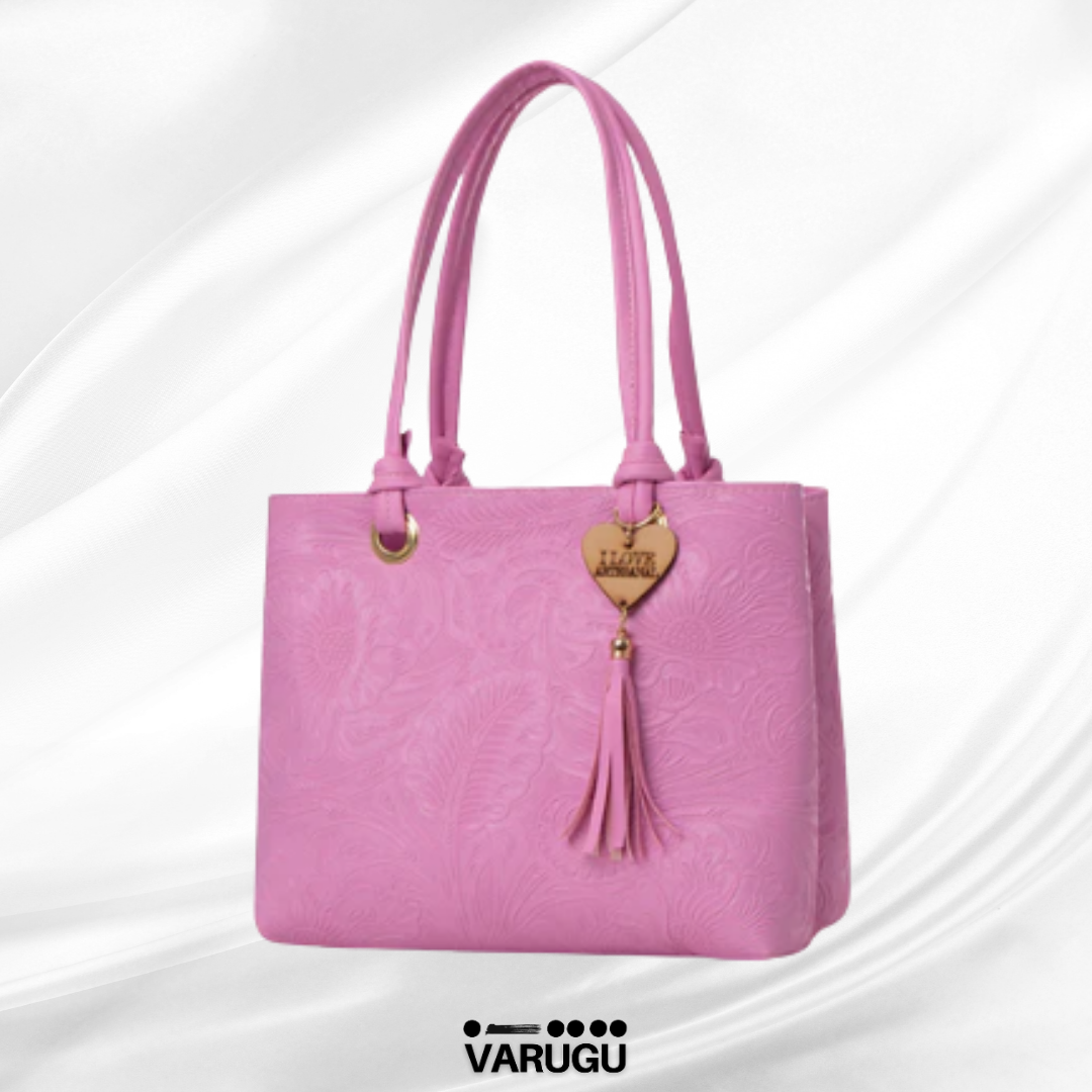 Bolsa con llavero de corazón - Diferentes colores