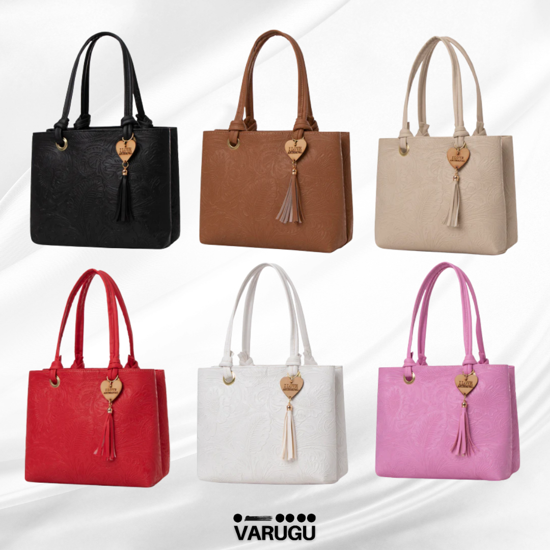 Bolsa con llavero de corazón - Diferentes colores