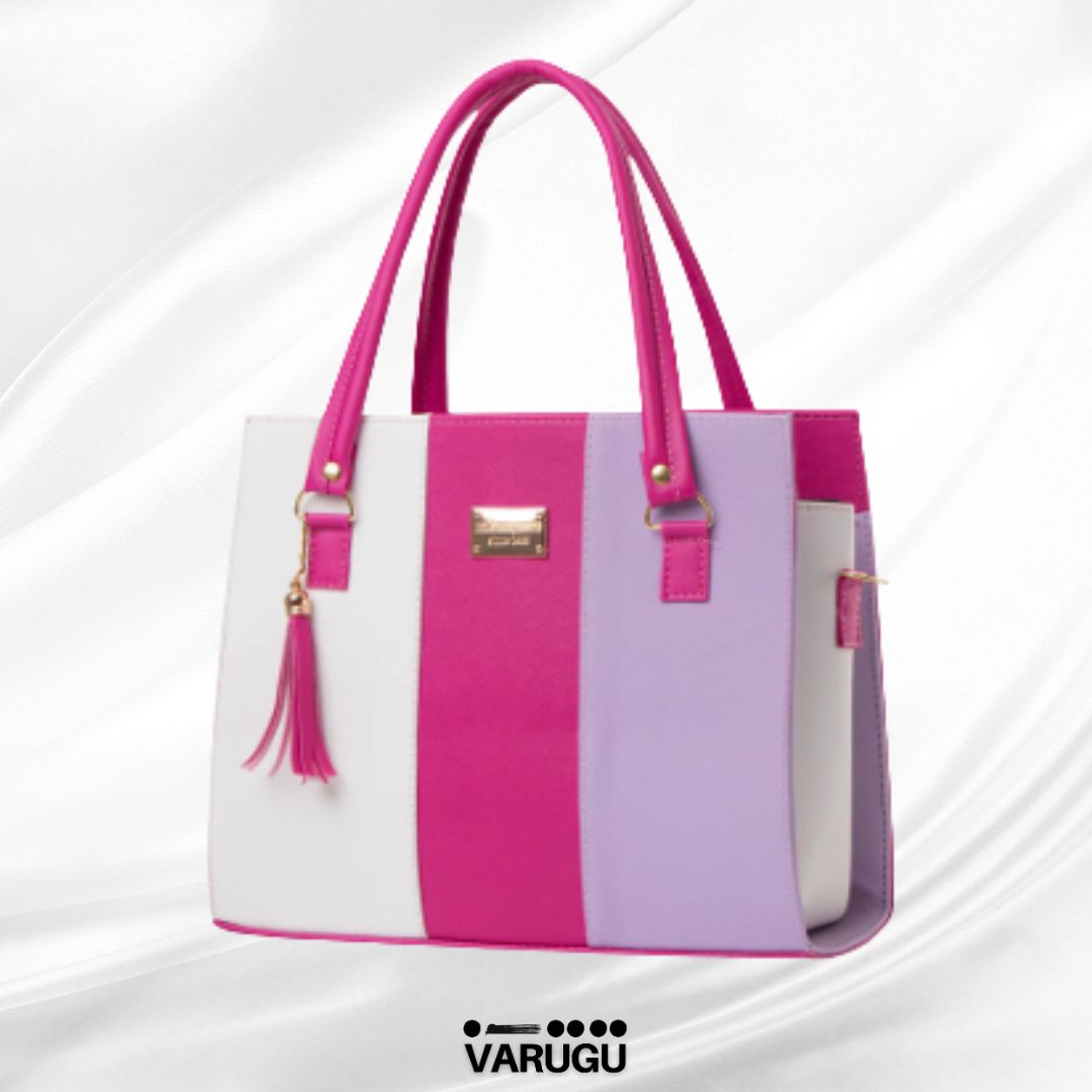 Bolsa grande con rayas - Varios colores