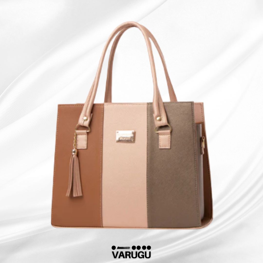 Bolsa grande con rayas - Varios colores