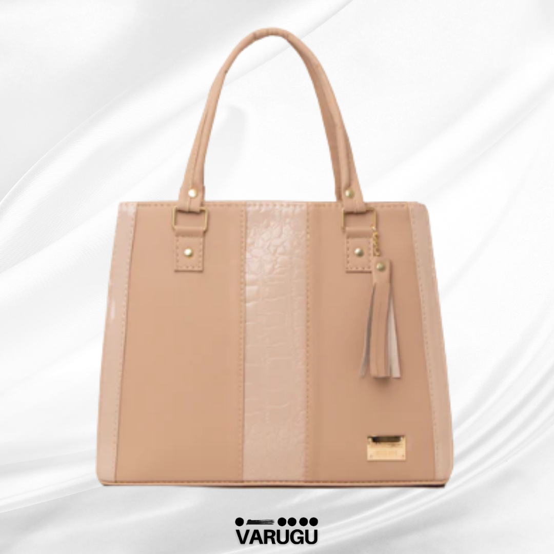 Bolsa amplia con raya - Colores variados