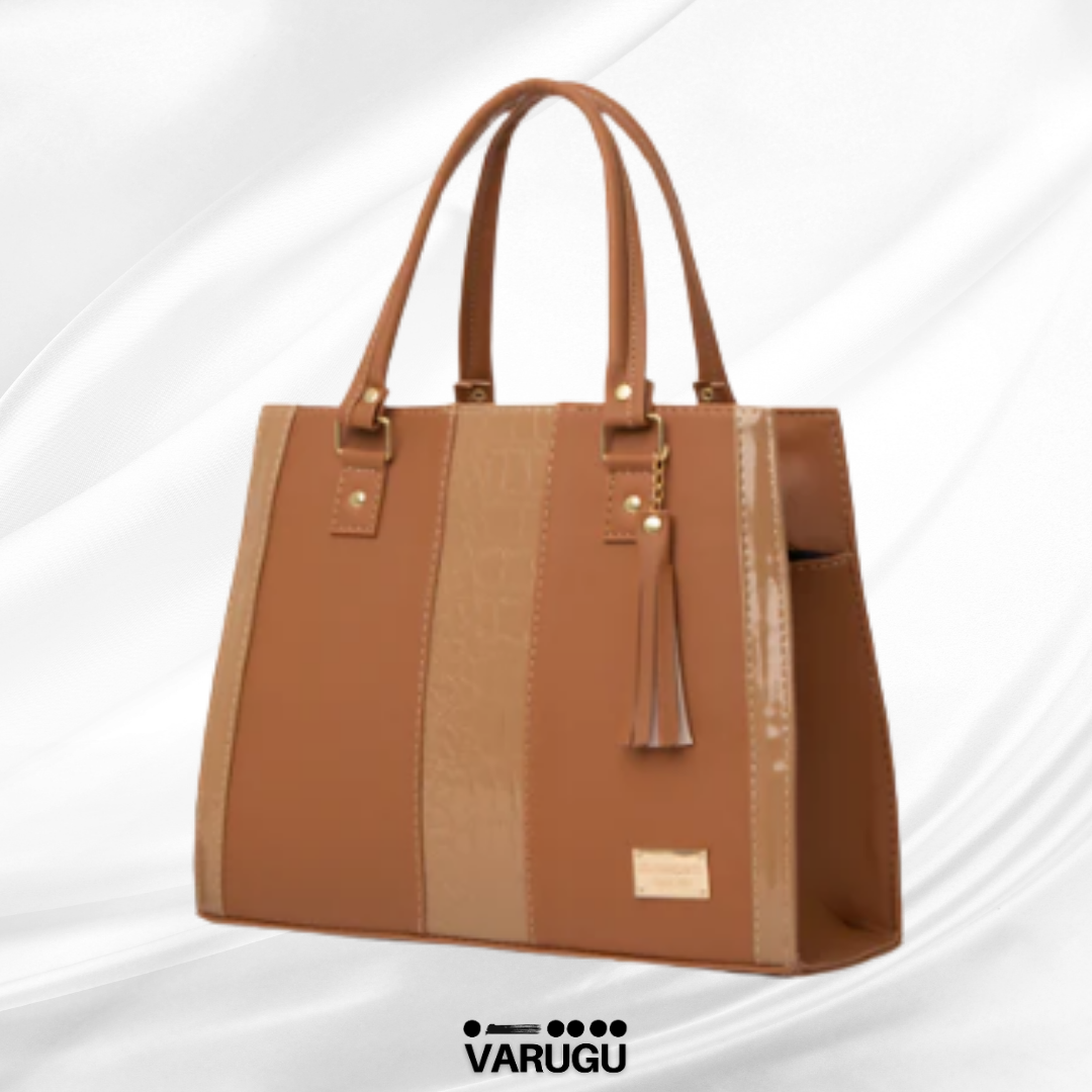 Bolsa amplia con raya - Colores variados