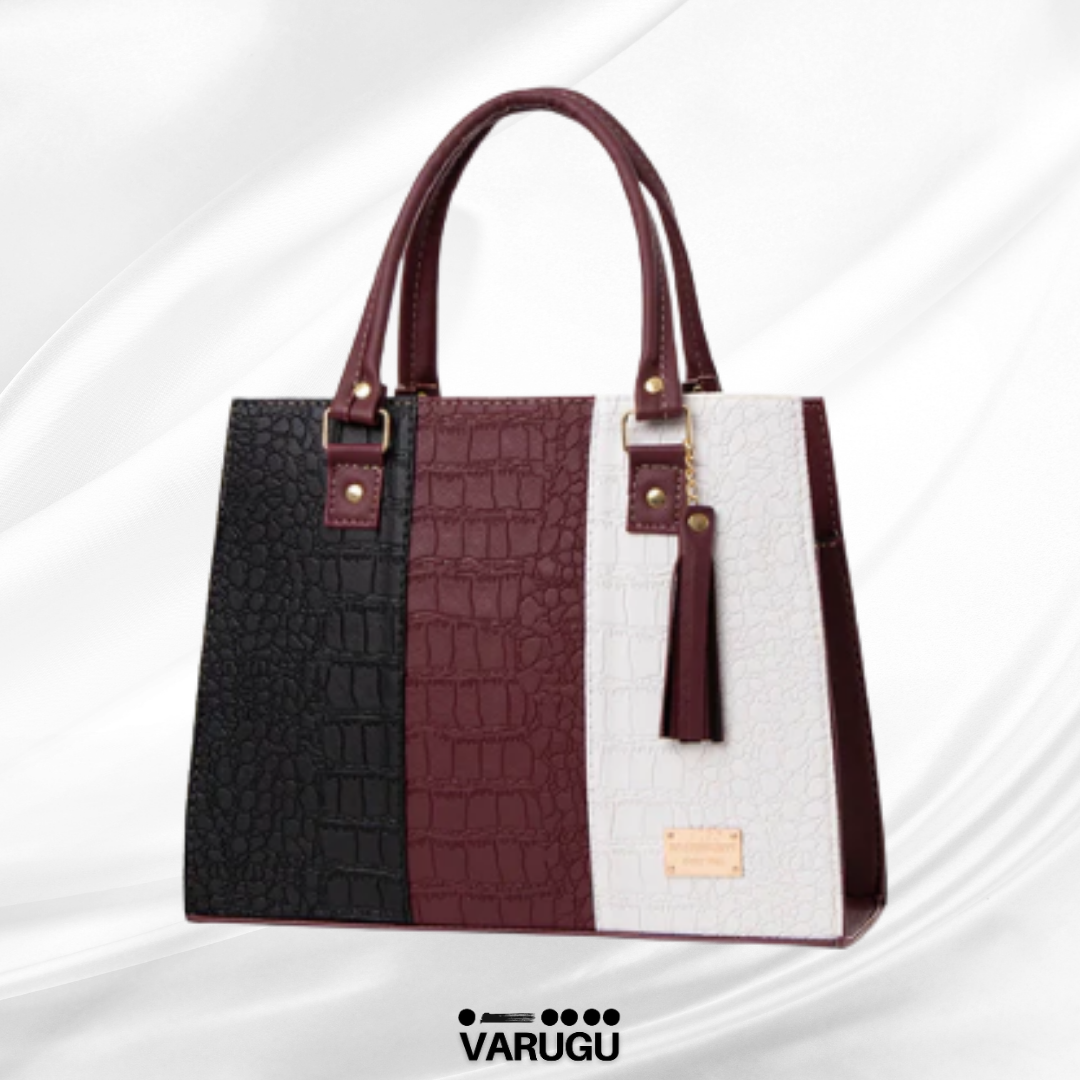 Bolsa grande con líneas multicolor - Varios colores