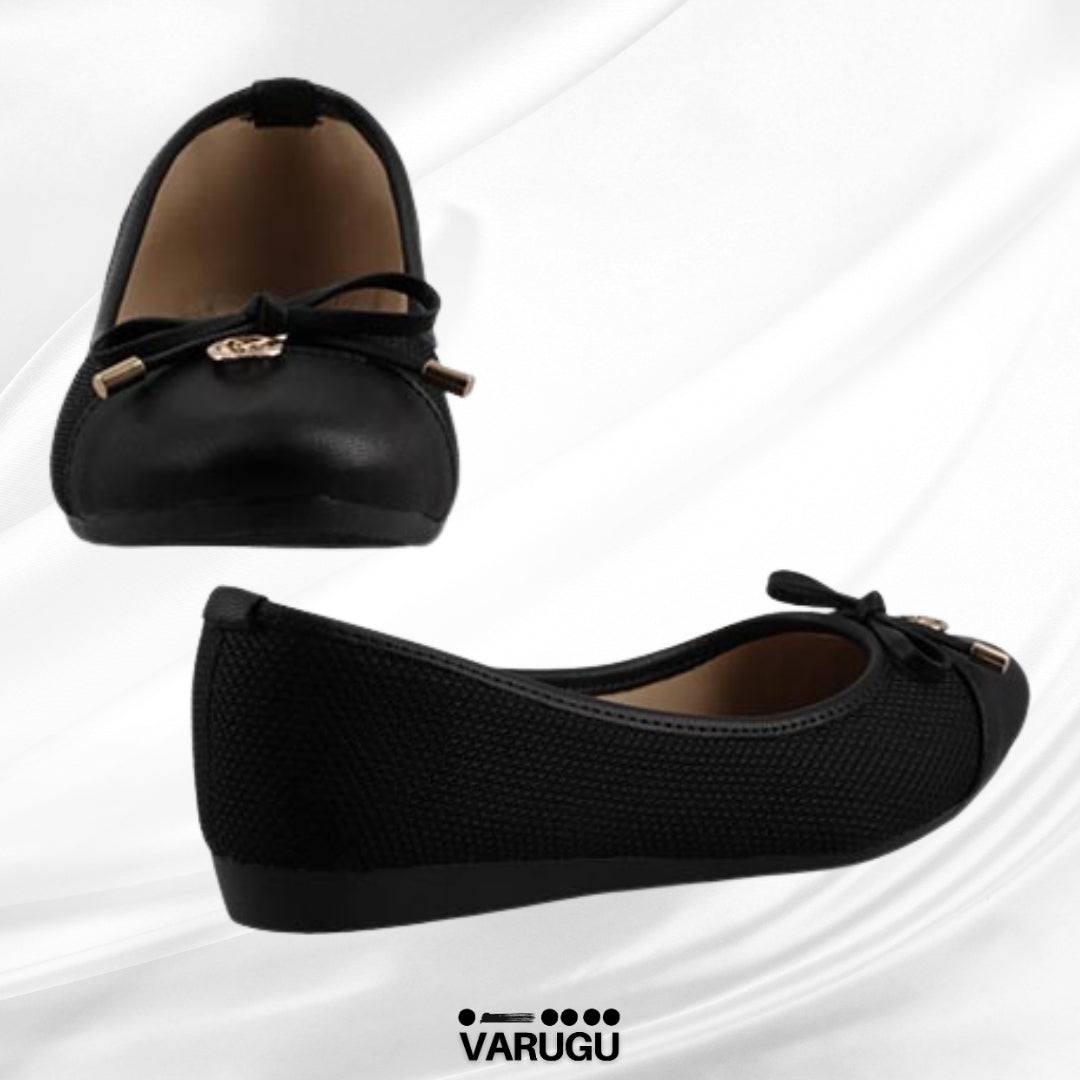 Balerinas con moño color negro