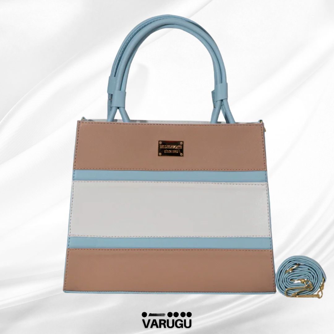 Bolsa maquillaje con azul cielo