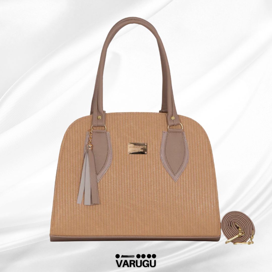 Bolsa beige camel