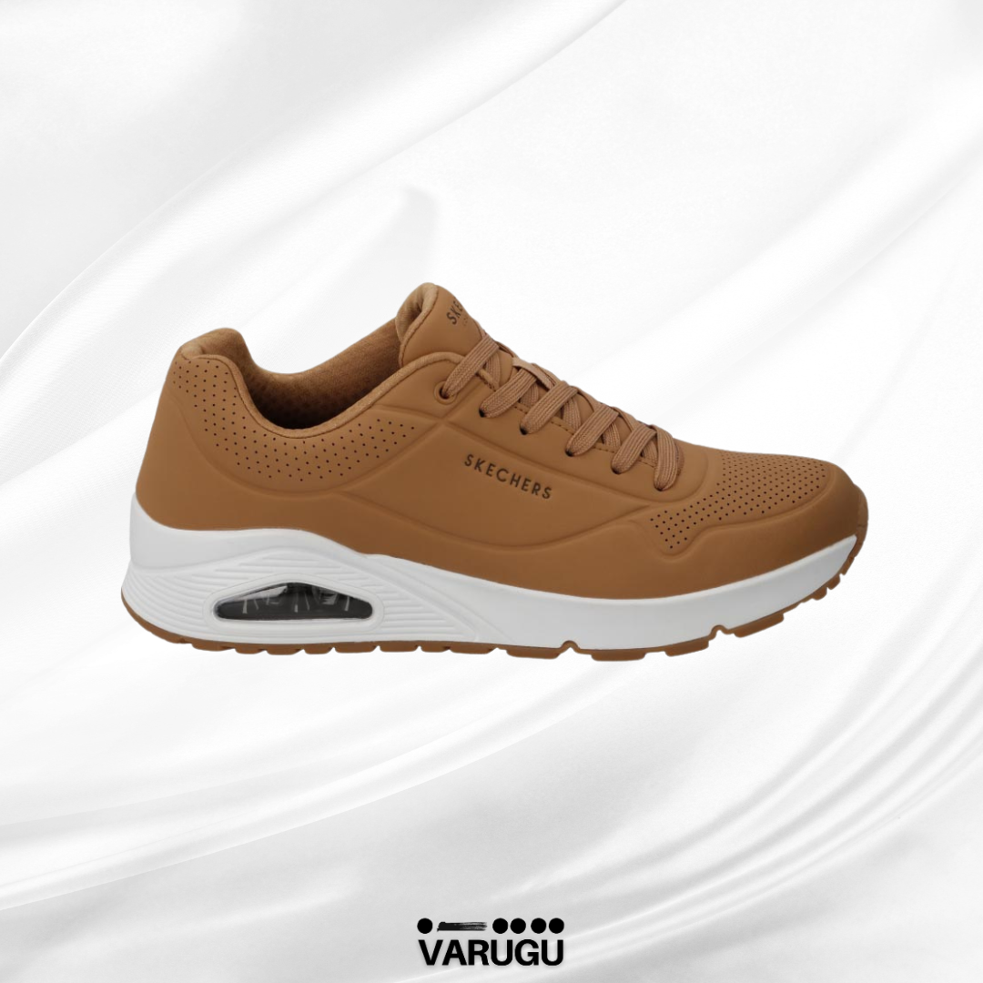 Tenis skechers café con estilo hombre