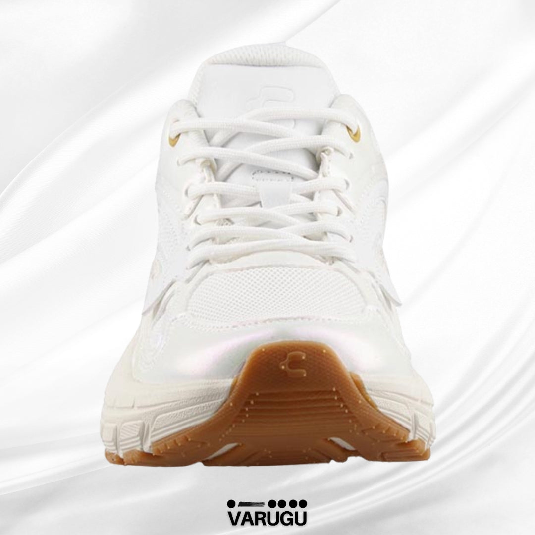 Tenis Charly blancos mujer suela café