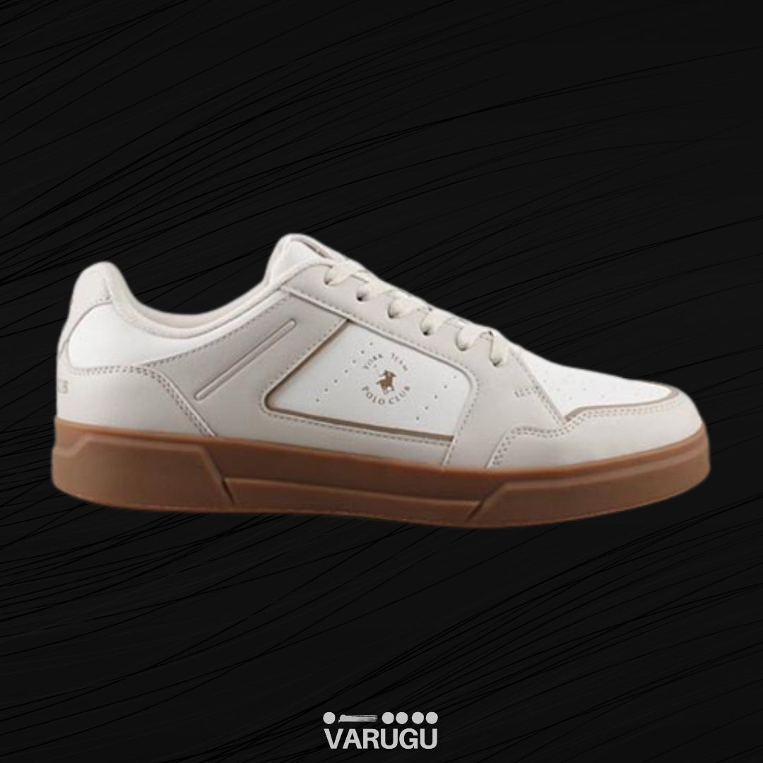 Tenis POLO V137 color marfil para caballero