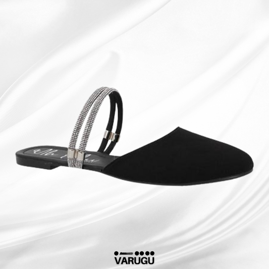 Flats con doble tira diamantada